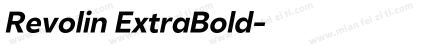 Revolin ExtraBold字体转换